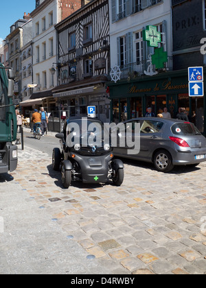 A Renault Twizzy on the street in Honfleur, France. Stock Photo