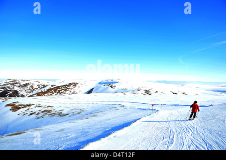 At the top of Glass Maol, Glenshee Stock Photo