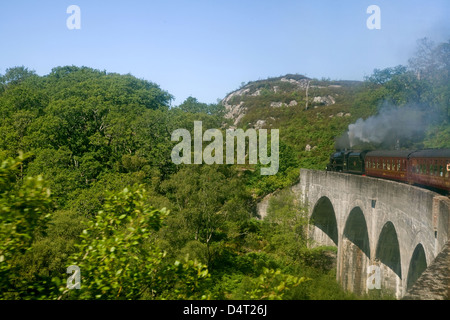 Fort William, Great Britain, the Jacobite Steam Train Museum Train Stock Photo