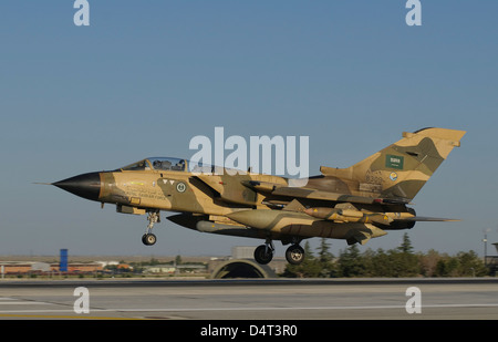 A Panavia Tornado IDS of the Royal Saudi Air Force during Exercise Anatolian Eagle 2012, Konya Air Base, Turkey. Stock Photo