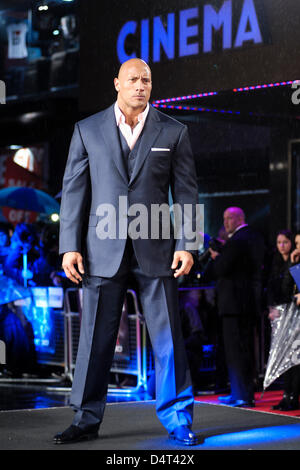 Dwayne Johnson attends the G.I JOE UK Premiere on 18/03/2013 at The Empire Leicester Square, London. Persons pictured: Dwayne Johnson, Actor, The Rock. Picture by Julie Edwards Stock Photo