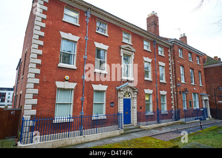 Early 19th Century Town houses on Priory Row Coventry West Midlands UK Stock Photo