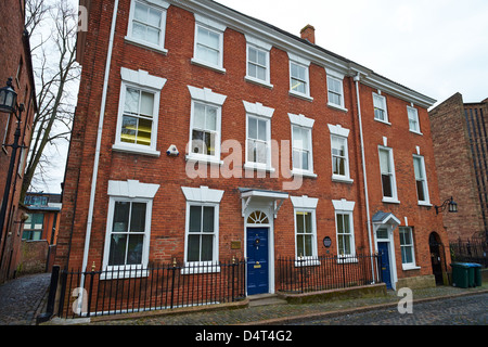 Early 19th Century Town houses on Priory Row Coventry West Midlands UK Stock Photo