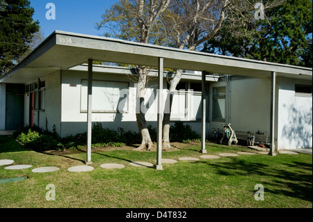 Case Study house 1960's mid-century modern architecture in West Los Angeles Stock Photo