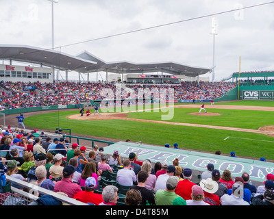 JetBlue Park at Fenway South ballpark home of Boston Red Sox spring training baseball games in Fort Myers Florida Stock Photo