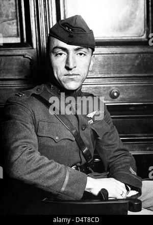 Digitally restored vintage World War I photo of Fighter Ace and Medal of Honor Recipient, Eddie Rickenbacker. Stock Photo