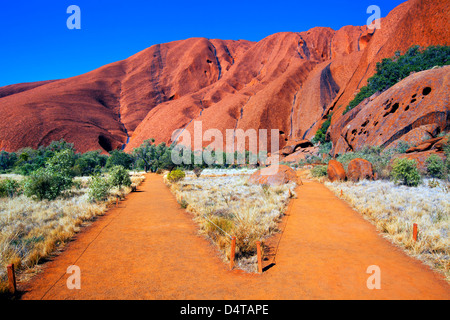 Outback central Australia Northern Territory landscape landscapes outback Ayers Rock Uluru Stock Photo