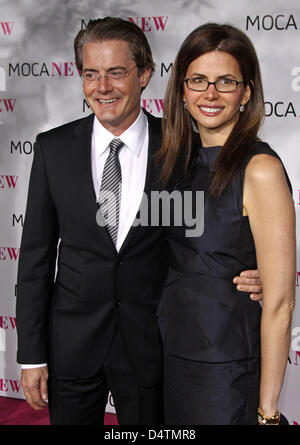 US actor Kyle MacLachlan (R) and his wife, producer Desiree Gruber arrive at the Museum of Contemporary Art?s (Moca) 30th Anniversary Gala at Moca Grand Avenue in Los Angeles, CA, United States, 15 November 2009. Photo: Hubert Boesl Stock Photo