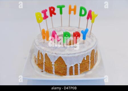 A birthday cake. Photo: Frank May Stock Photo