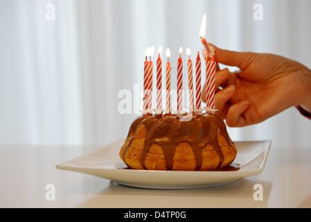 A birthday cake. Photo: Frank May Stock Photo