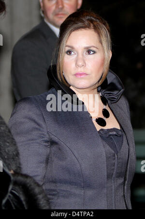 Grand Duchess Maria Teresa of Luxembourg attends the concert to celebrate the 20th anniversary of the UN Child Right Convention at Berwaldhallen in Stockholm, Sweden, 19 November 2009. Photo: Patrick van Katwijk Stock Photo