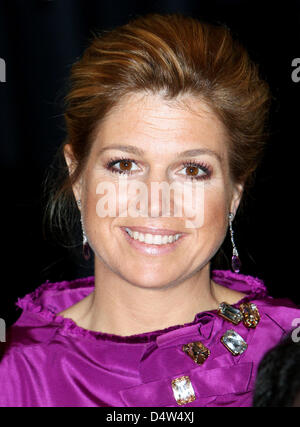 Crown Princess Maxima attends the annual Prince Claus Award ceremony 2009 in Amsterdam, The Netherlands, 16 December  2009. Photo: Patrick van Katwijk Stock Photo