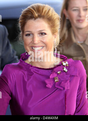 Crown Princess Maxima attends the annual Prince Claus Award ceremony 2009 in Amsterdam, The Netherlands, 16 December  2009. Photo: Patrick van Katwijk Stock Photo