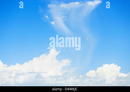White clouds in blue sky Stock Photo