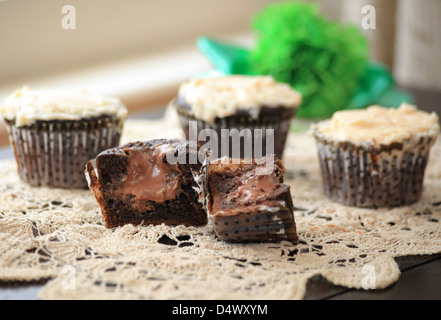 Irish Carbomb Cupcakes Stock Photo
