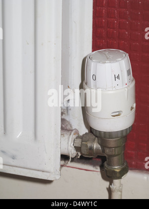 Thermostatic radiator valve Stock Photo