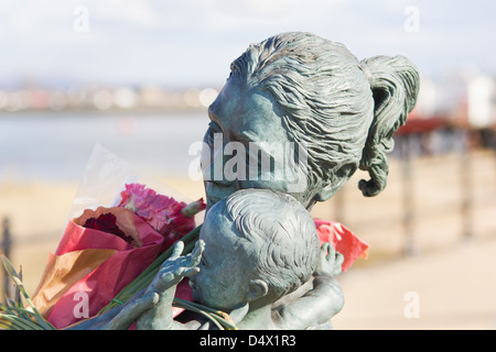 The welcome home statue at Fleetwood, Lancashire, England Stock Photo