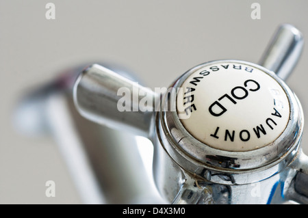 Chrome water tap Stock Photo