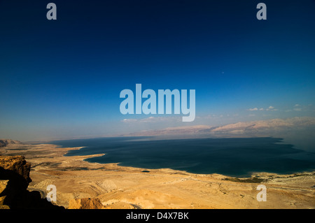 The beautiful Dead Sea as seen from the Judaean desert. Stock Photo