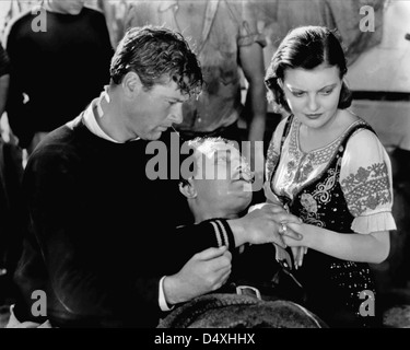 TIGER SHARK 1932 First National Pictures film with from left: Richard Arlen, Edward G. Robinson and Zita Johann Stock Photo