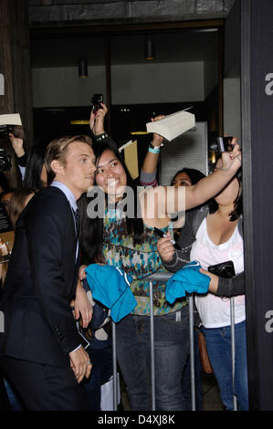 March 20, 2013 - Hollywood, California, U.S. - Jake Abel during the premiere of the new movie from OPENROAD THE HOST, held at the Arclight Cinerama Dome, on March 19, 2013, in Los Angeles.(Credit Image: © Michael Germana/Globe Photos/ZUMAPRESS.com) Stock Photo