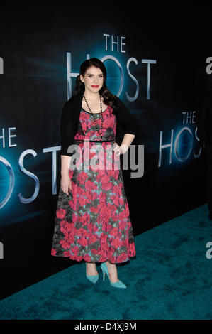 March 20, 2013 - Hollywood, California, U.S. - Stephenie Meyer during the premiere of the new movie from OPENROAD THE HOST, held at the Arclight Cinerama Dome, on March 19, 2013, in Los Angeles.(Credit Image: © Michael Germana/Globe Photos/ZUMAPRESS.com) Stock Photo