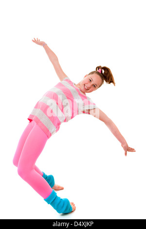 balance, girl dancer dancing Stock Photo