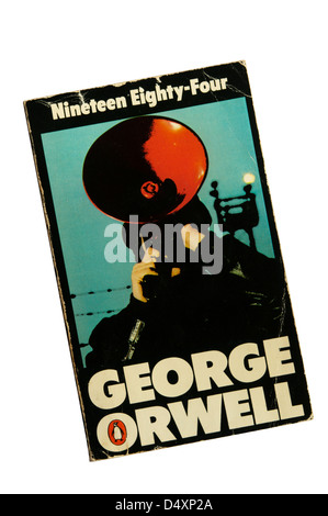 A copy of 'Nineteen Eighty-Four' by George Orwell. Stock Photo