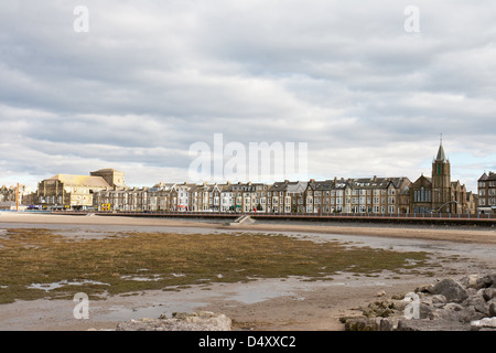 Morecambe Lancashire, England with the sea front Stock Photo