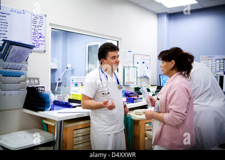 EMERGENCY CASE, HOSPITAL Stock Photo