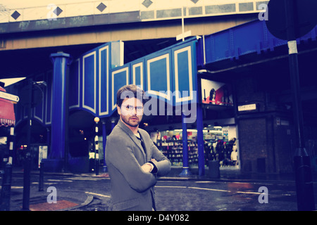 Comedian Trevor Lock in Brixton market Stock Photo