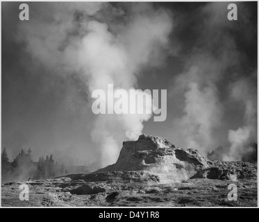 'Castle Geyser Cove, Yellowstone National Park,' Wyoming Stock Photo