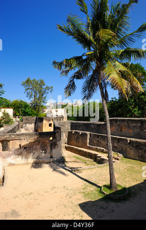 Interior of Fort Jesus on Mombasa Island, Kenya, East Africa Stock Photo