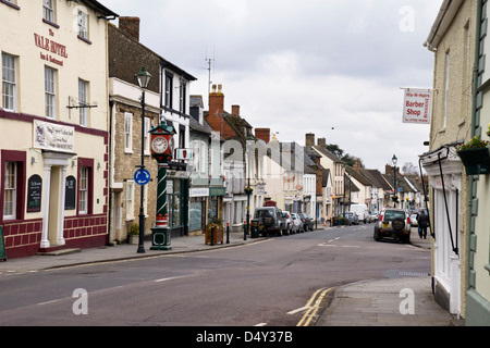 Cricklade High street , a small town in Wiltshire England UK Stock Photo