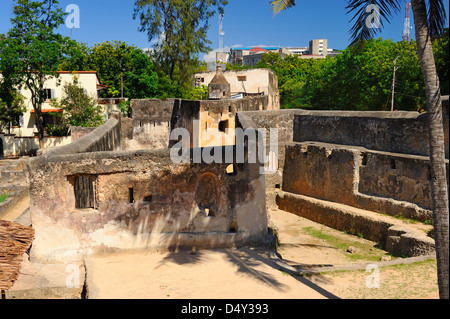 Interior of Fort Jesus on Mombasa Island, Kenya, East Africa Stock Photo