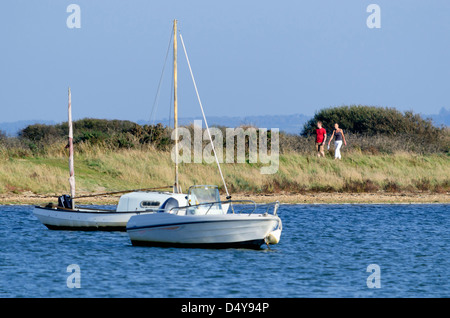 The harbour at keyhaven, Hampshire Stock Photo