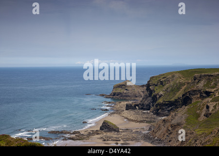 South West Coast Path, Boscastle to Crackington Haven Stock Photo