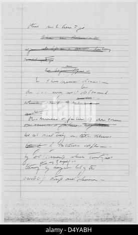 Inaugural Address, Kennedy Draft, 01/17/1961 (Page 5 of 9) Stock Photo