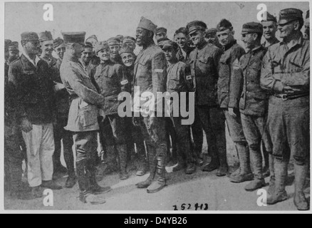 Americans in German prison camp. Stock Photo