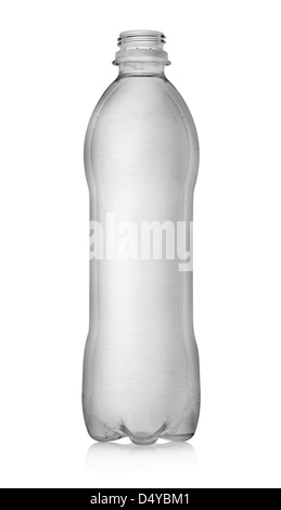 Empty plastic bottle isolated on a white background Stock Photo