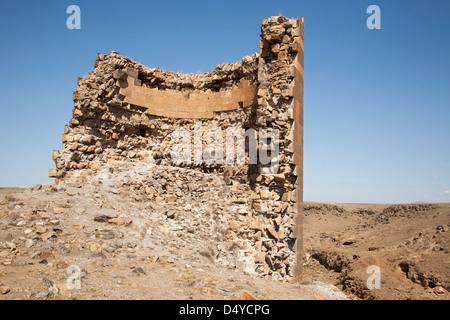 a tower of the walls, ani ruins, kars area, north-eastern anatolia, turkey, asia Stock Photo