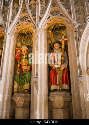 English Reredos Reredos or rood screen with English Kings in Ripon Cathedral in North ...