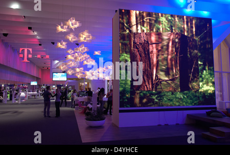 Berlin, Germany, the Deutsche Telekom booth at IFA 2011 Stock Photo