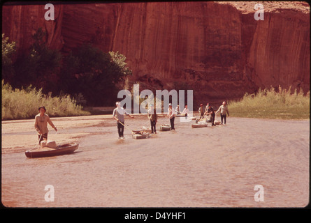 Escalante River and Canyon, 05/1972. Stock Photo