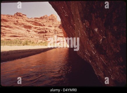 Escalante River and Canyon, 05/1972. Stock Photo