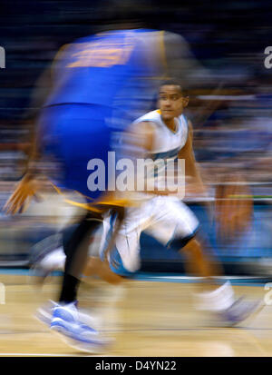 New Orleans Hornets guard Brian Roberts (22) poses for his portrait during  their NBA basketball media day at their practice facility in Westwego, La.,  Monday, Oct. 1, 2012. (AP Photo/Gerald Herbert Stock