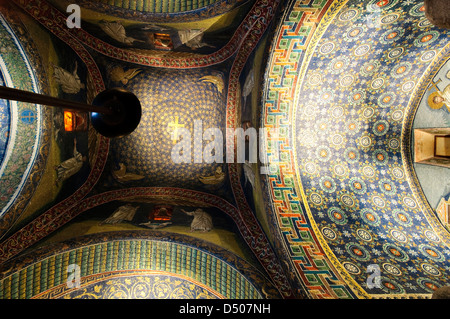 Italy, Emilia Romagna, Ravenna, Galla Placidia Mausoleum, Mosaic Stock Photo