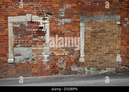 bricked up windows Stock Photo