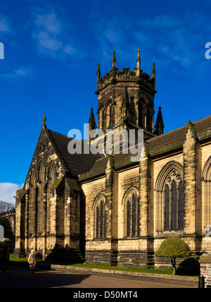 Collegiate Church of St Mary's in Stafford Staffordshire England UK built 13th century restored 1842 by Giles Gilbert Scott Stock Photo