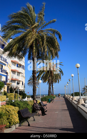 Costa Brava, St. Pol, Promenade, Catalonia,Spain Stock Photo